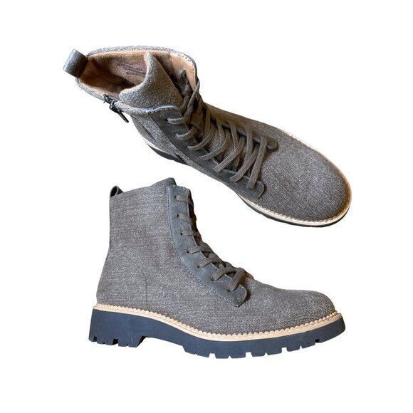 Eurosoft by Sofft Hiking Combat Boot‎ Size 9 Blaike NEW Tan Lace Lug - Picture 1 of 13